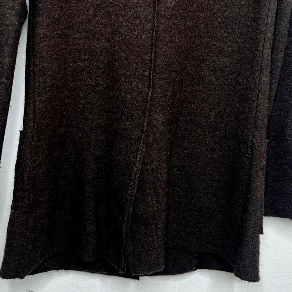 FP Beach Free People Womens Size XS Merino Wool One Button Blazer Jacket Brown - Picture 5 of 7